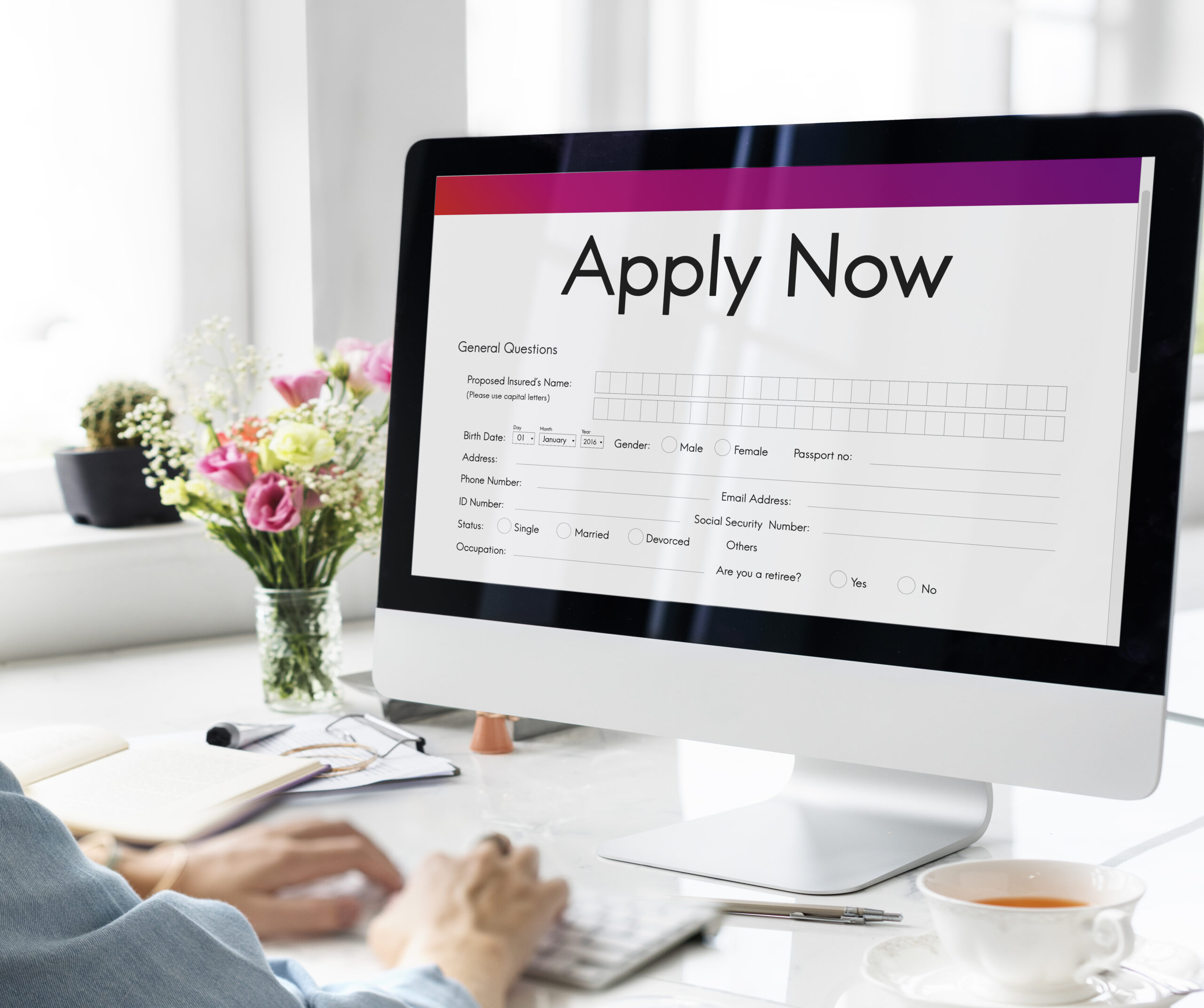 Apply Online Application Form Recruitment Concept